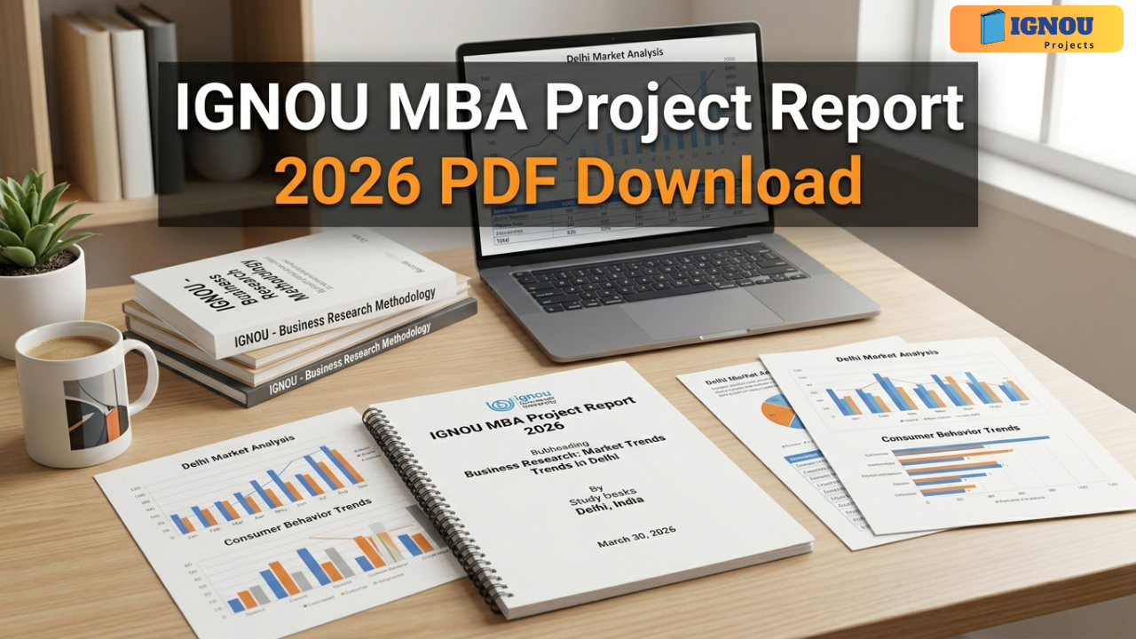 IGNOU MBA Project Report 2026 PDF Download Guide