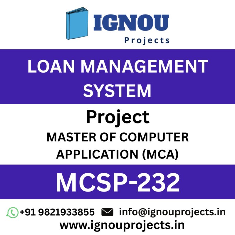 LOAN MANAGEMENT SYSTEM- MCSP-232