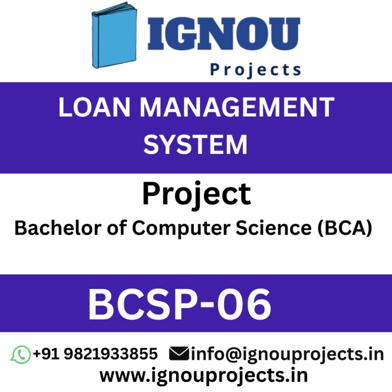 BCSP-064 LOAN MANAGEMENT SYSTEM