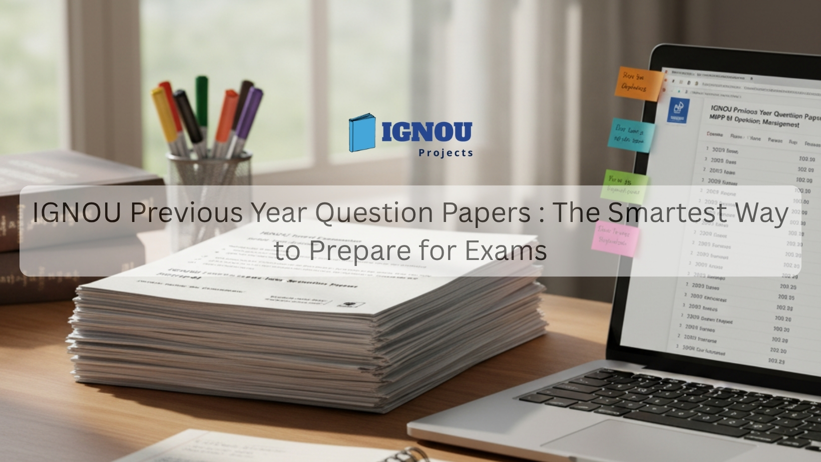 IGNOU Previous Year Question Papers : The Smartest Way to Prepare for Exams