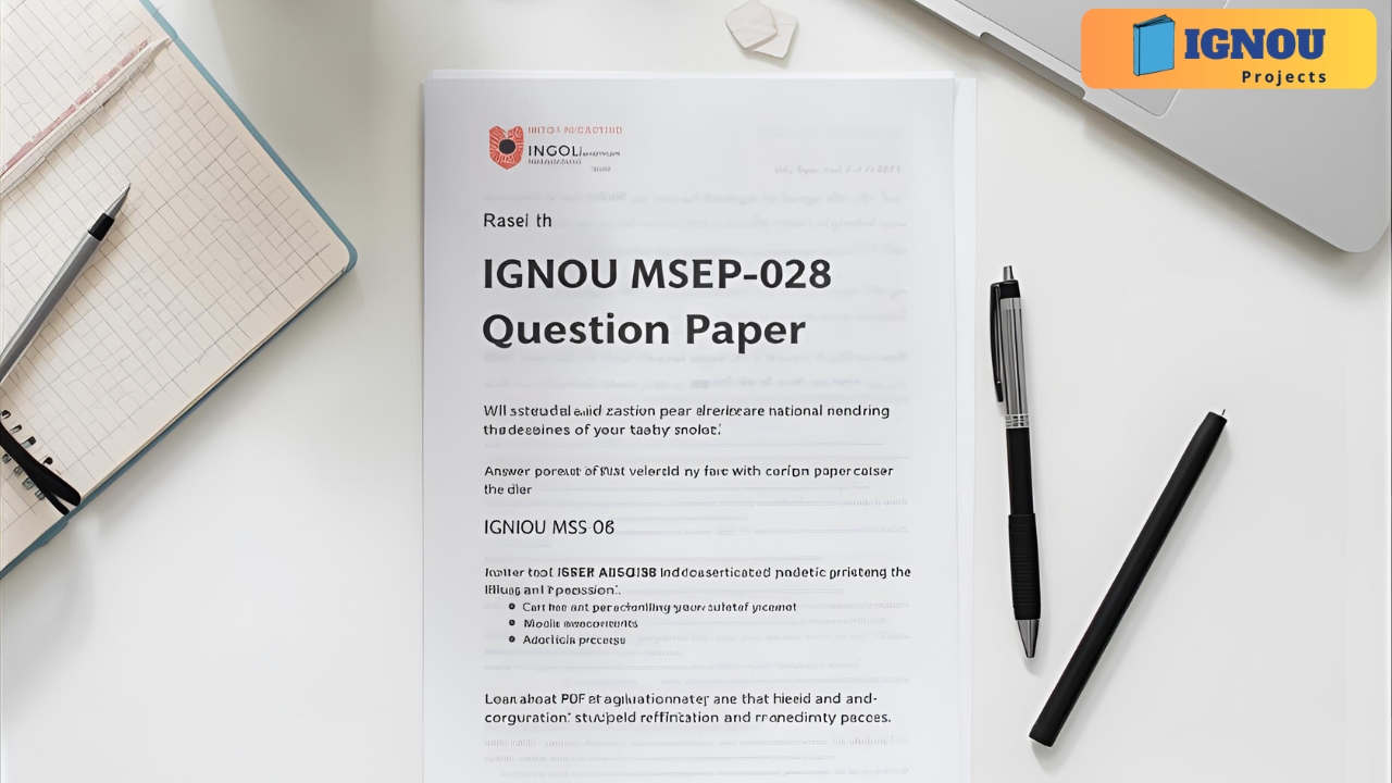 IGNOU MSEP-028 Previous Year Question Papers PDF, Free Download for MSCIS Students