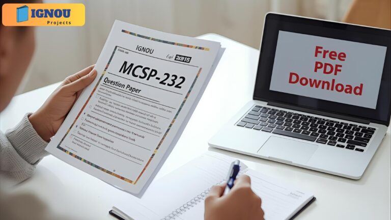 MCSP-232 Previous Year Question Papers