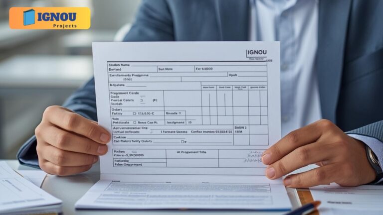 IGNOU Assignment Front Page Format (Latest Guidelines)