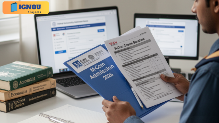 IGNOU M.Com Admission & Syllabus