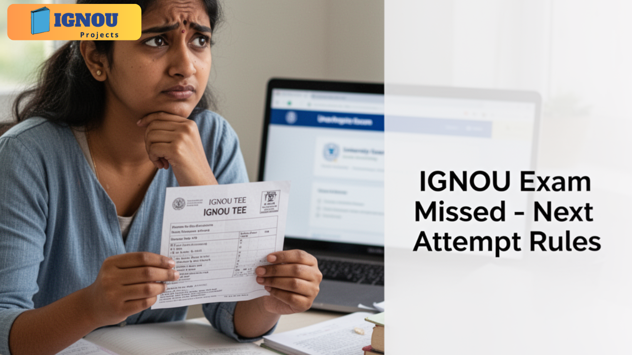 IGNOU Exam Missed – Next Attempt Rules