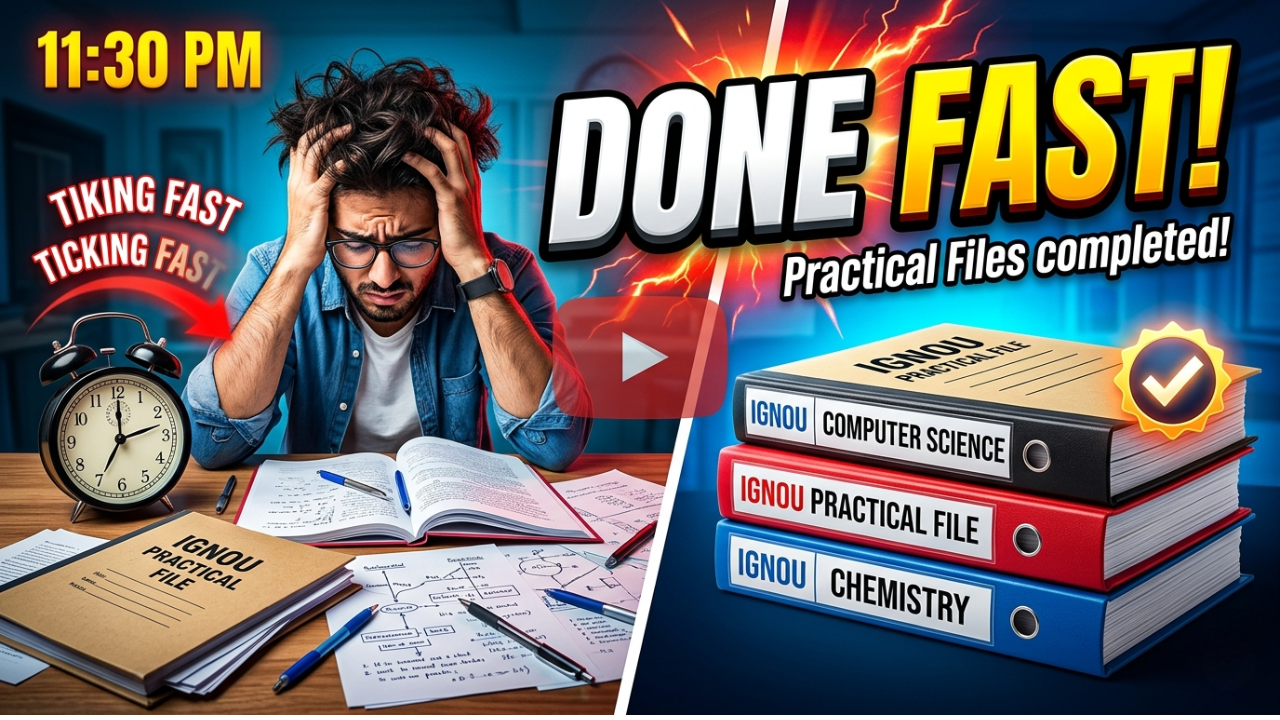 Get Your IGNOU Practical File Done Fast and Score High Marks