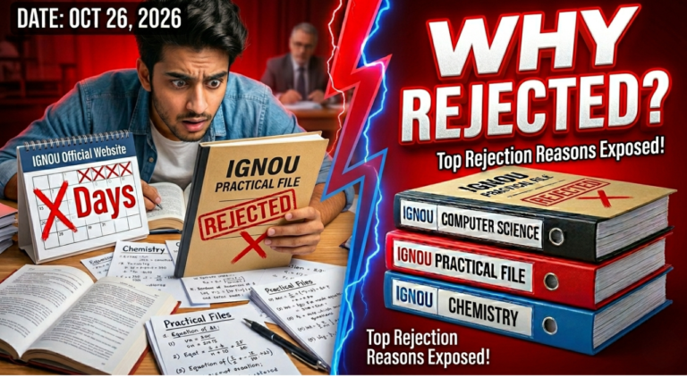 IGNOU Practical File Rejected? Top Reasons & How to Fix It (2026 Guide)