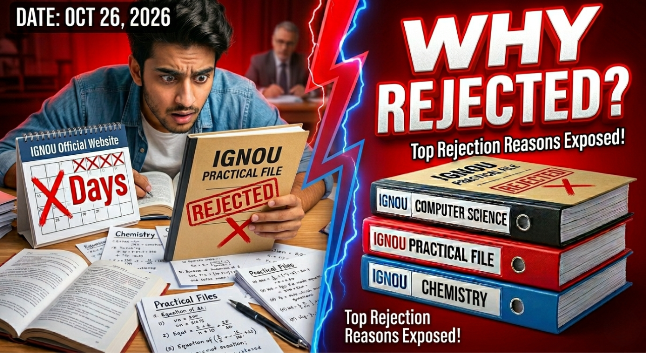 IGNOU Practical File Rejected? Top Reasons & How to Fix It (2026 Guide)