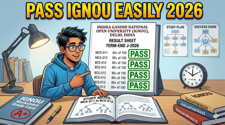How to Score Passing Marks Easily in IGNOU (2026 Simple Strategy)