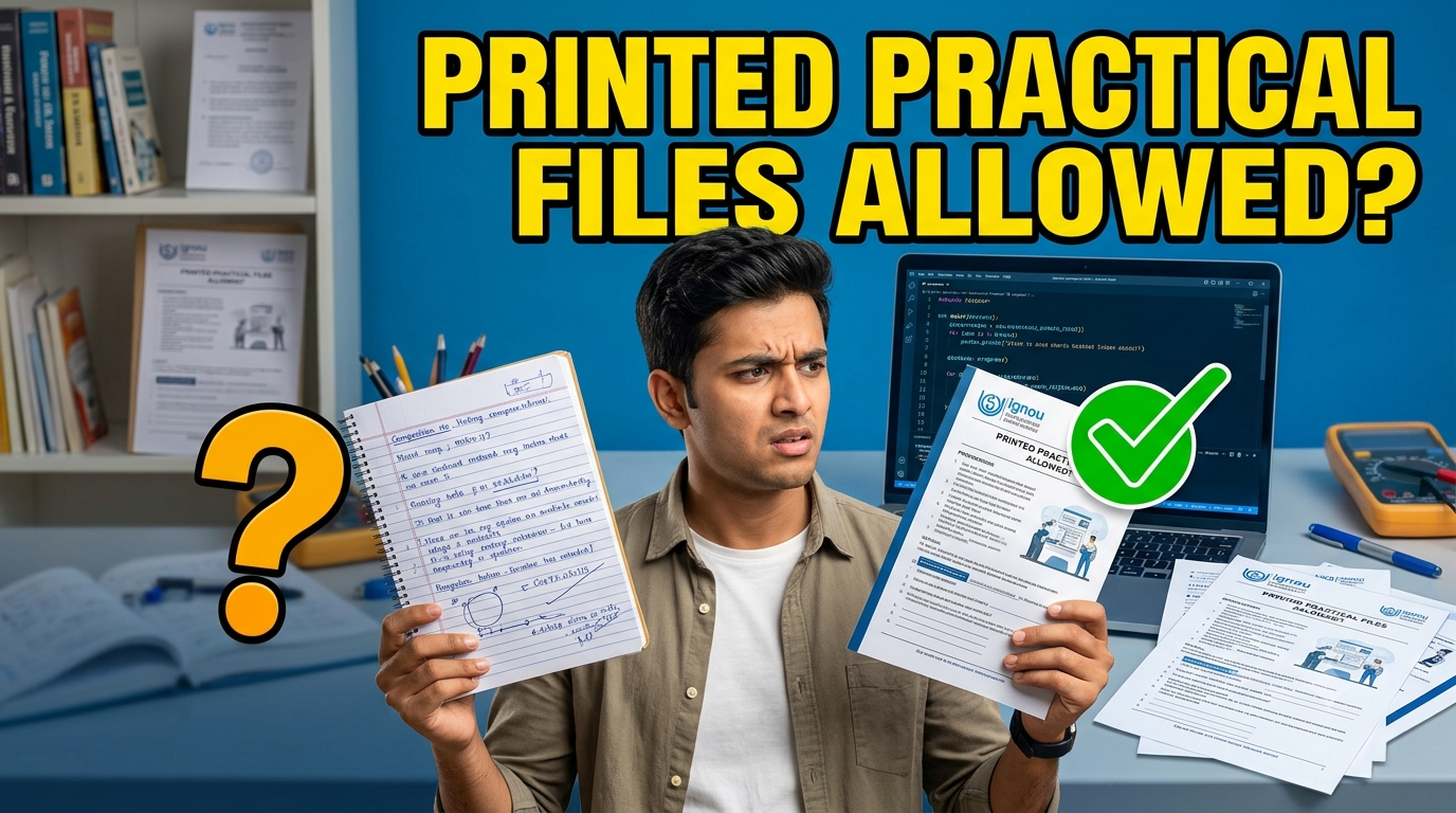 Can You Submit Printed IGNOU Practical Files? Rules, Guidelines and Acceptance Criteria 2026