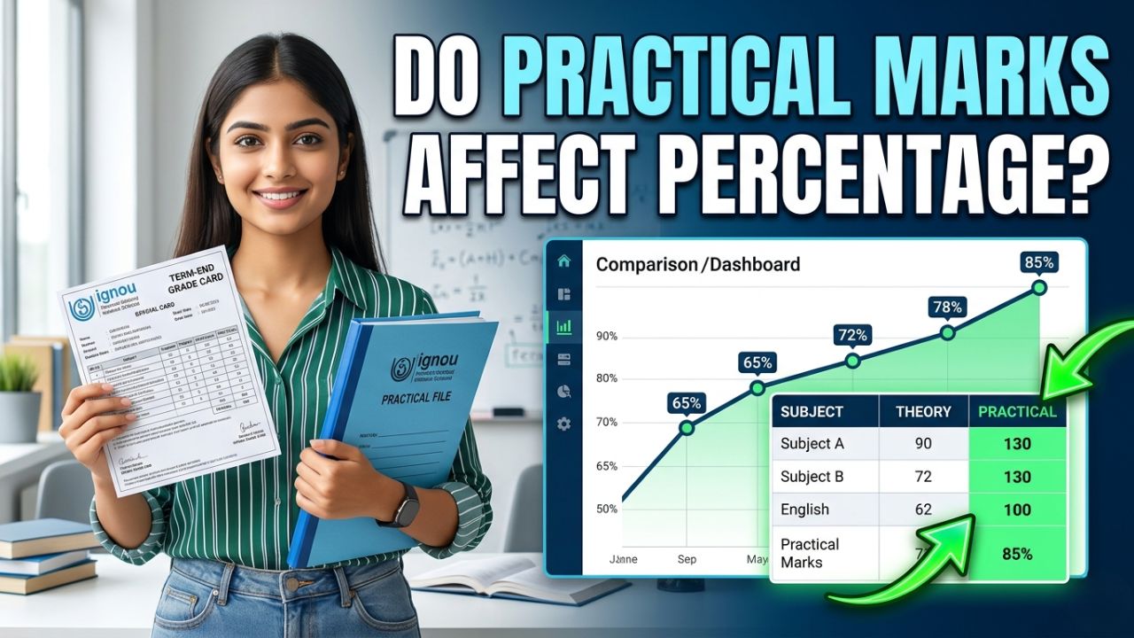 Do Practical Marks Affect IGNOU Percentage Complete Marks Calculation Guide 2026