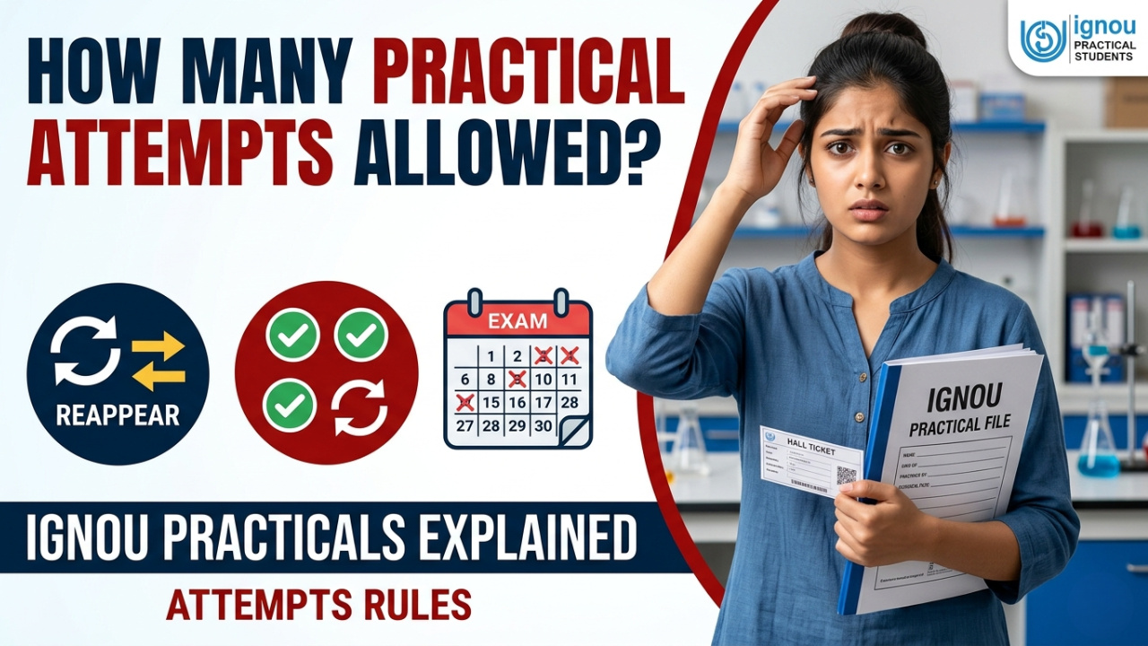 How Many Attempts Are Allowed for IGNOU Practicals Complete Re-Appearance Rules Guide 2026