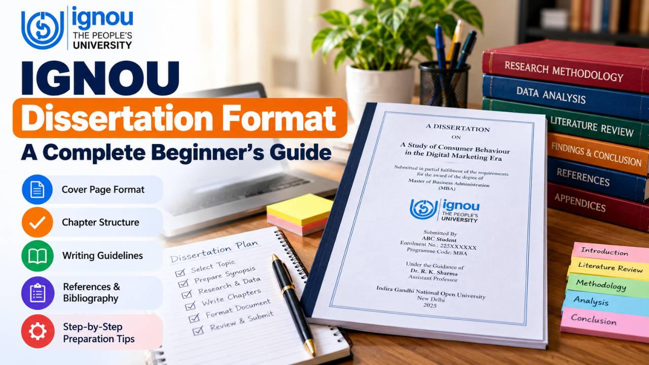 ignou dissertation format