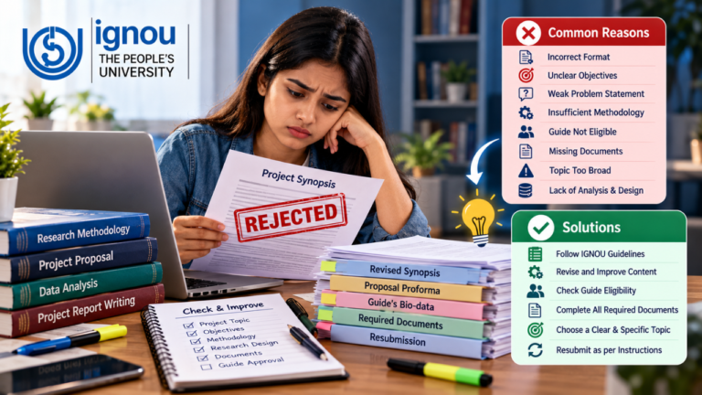 IGNOU Project Synopsis Rejected? Common Reasons & Solutions