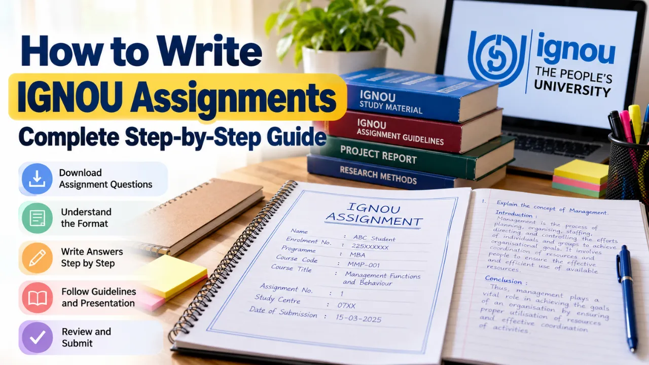 how to write IGNOU assignments